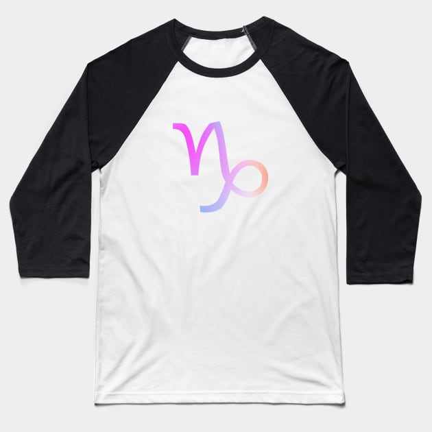 capricorn colorful aura Baseball T-Shirt by Rpadnis